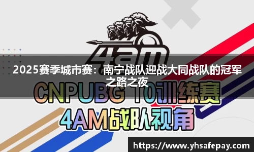 2025赛季城市赛：南宁战队迎战大同战队的冠军之路之夜